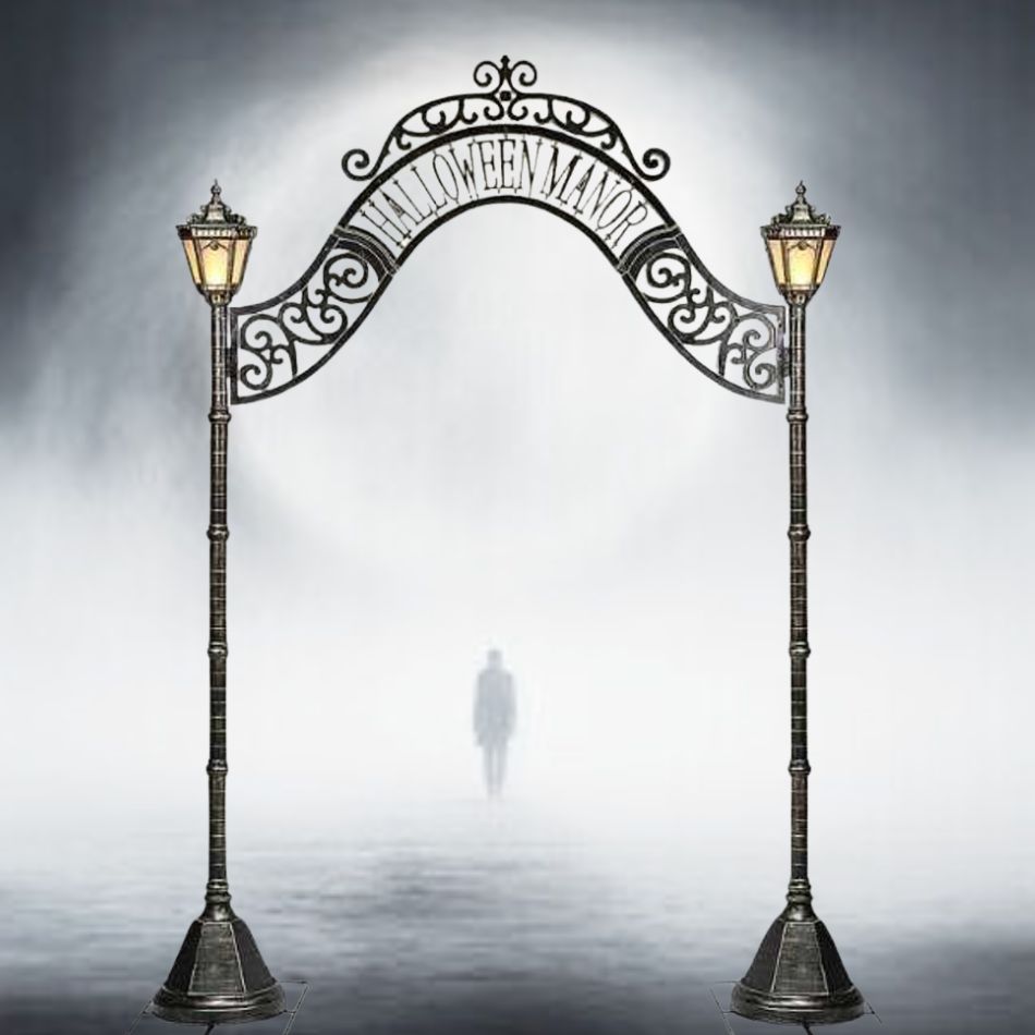 Spooky 97 Halloween Manor Archway with Gothic design and eerie lighting