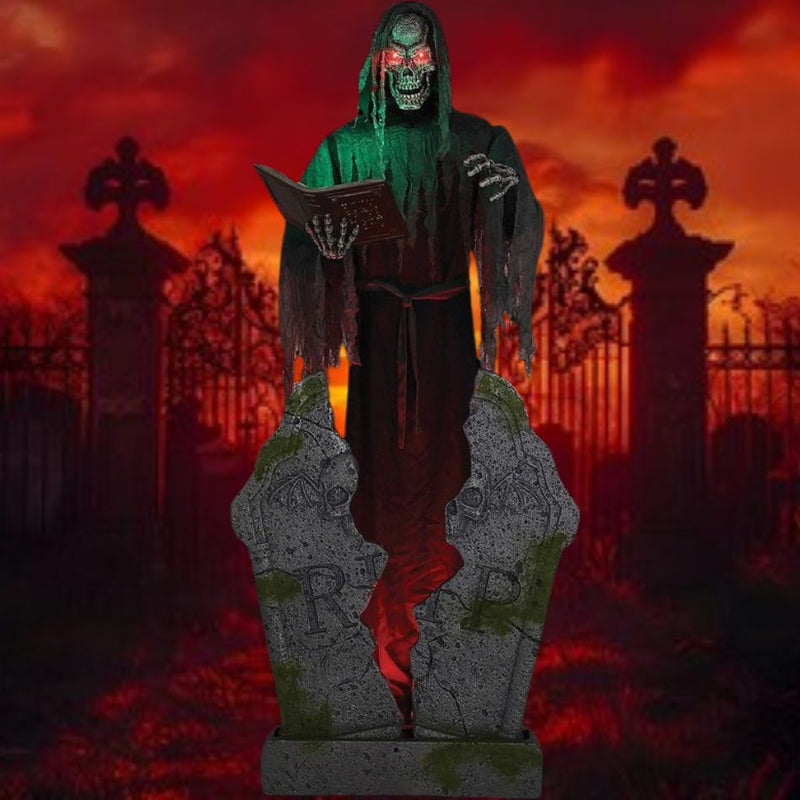 Life-sized 84 Soul Stealer Animated Prop with realistic features and haunting eyes