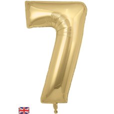 Gold Number 7 Foil Balloon-86cm