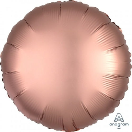 Rose Gold Satin Luxe Round Foil Balloon 45cm