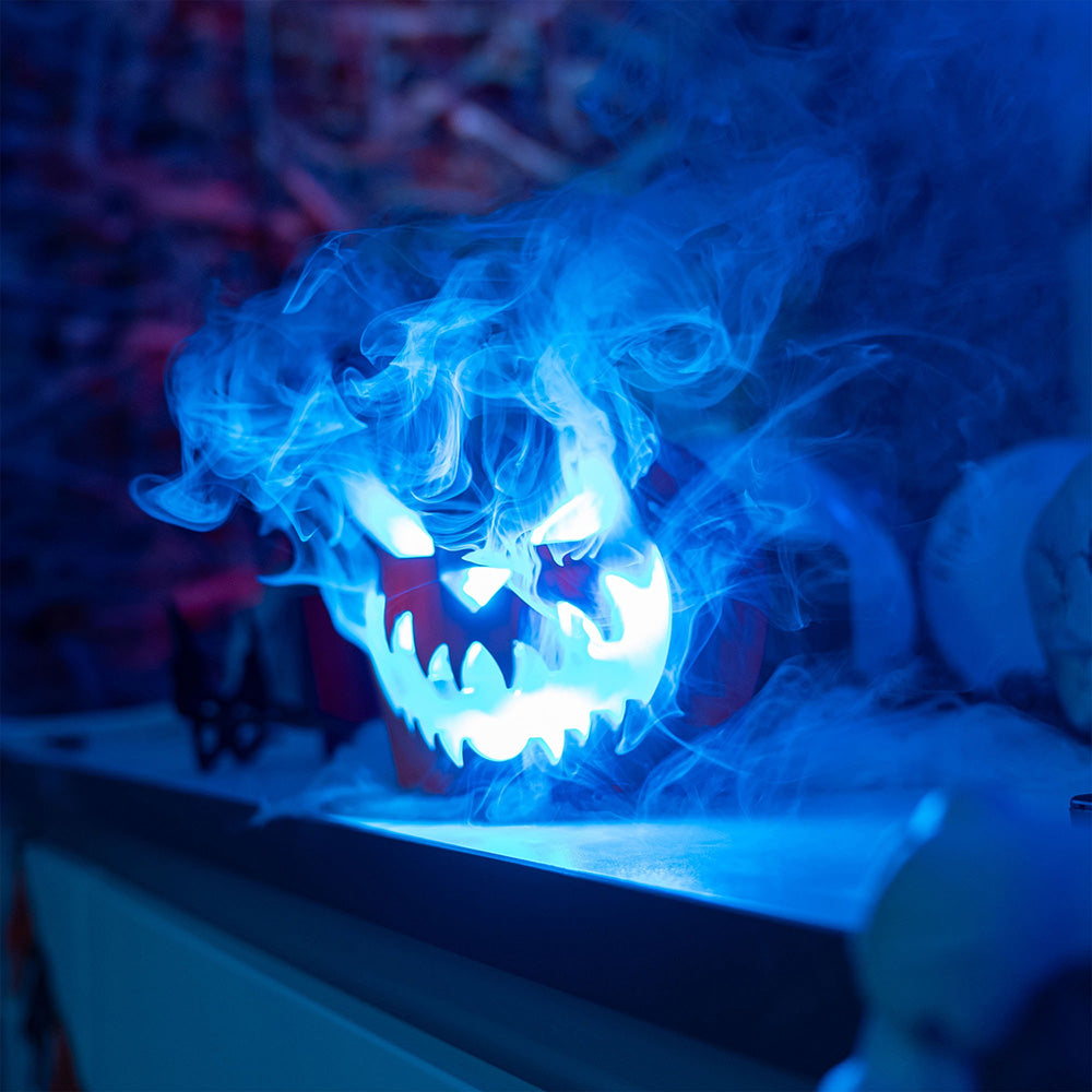 Halloween Pack – Compact LED Smoke Machine 550W and Pumpkin Cover