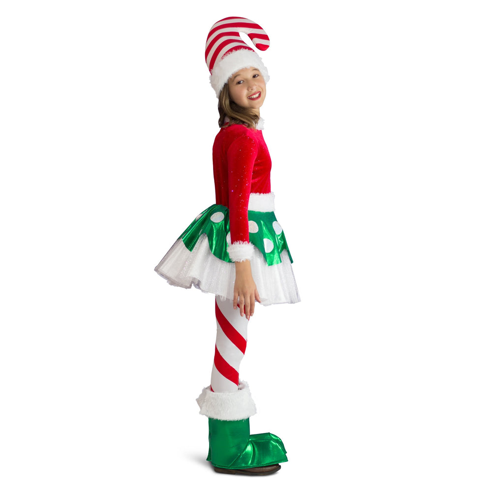 Adorable red and white Candy Cane Elf Princess Costume