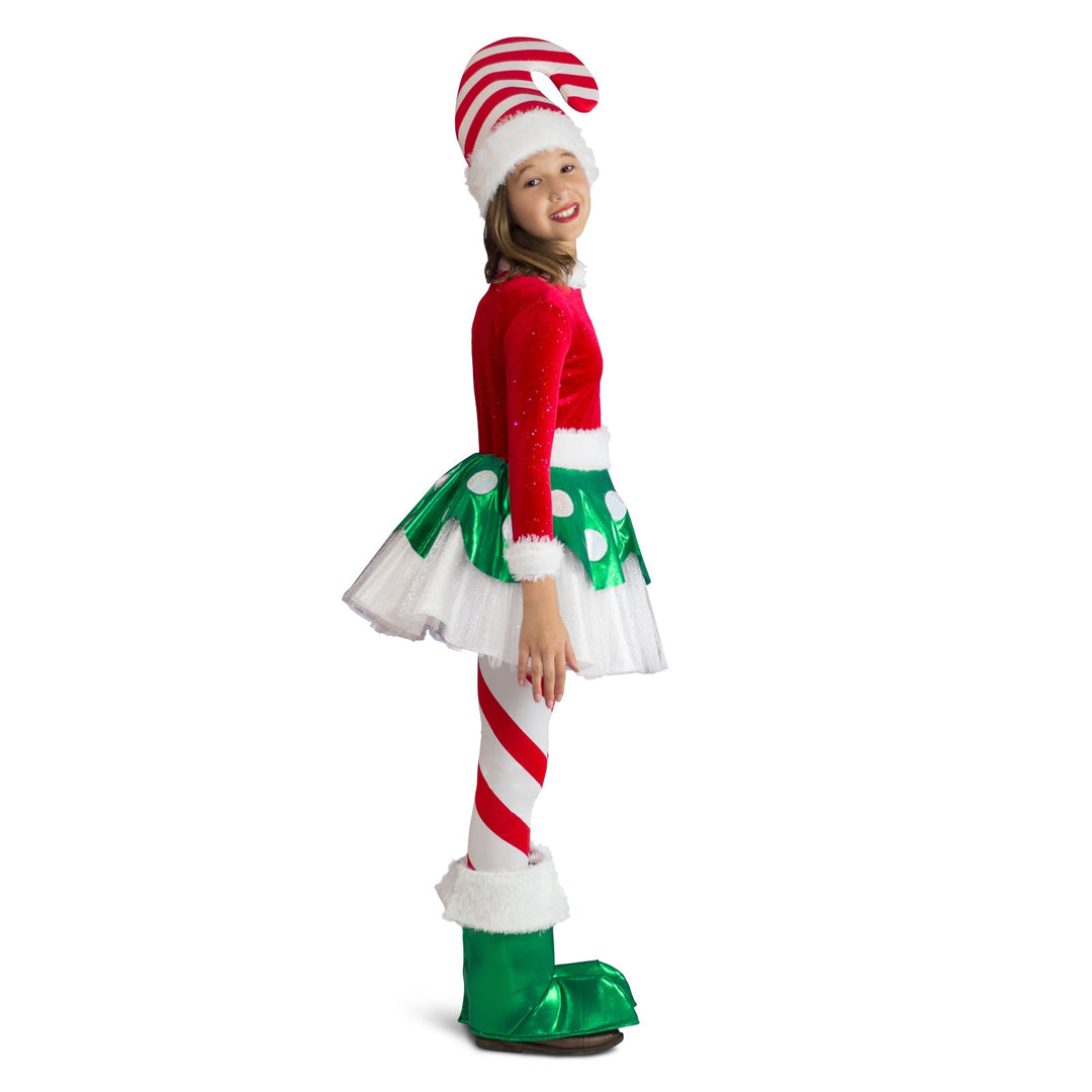 Adorable red and white Candy Cane Elf Princess Costume