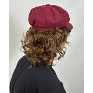 Burgundy Newsboy Cap – 8-Panel Baker Boy Hat