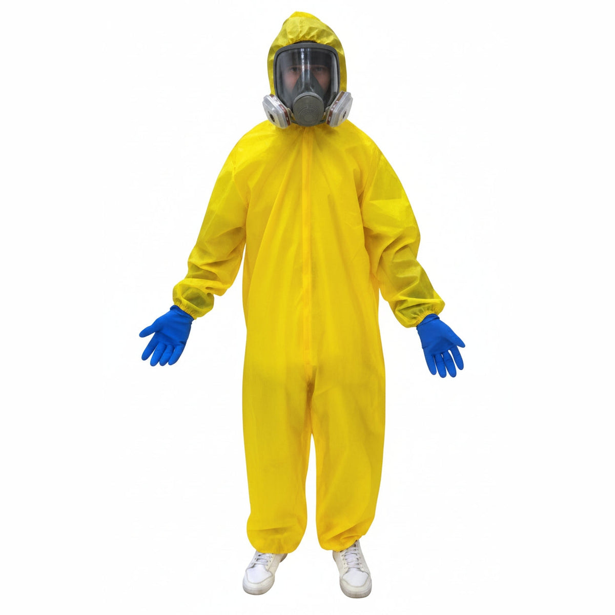 Hazmat Suit Costume with Gas Mask
