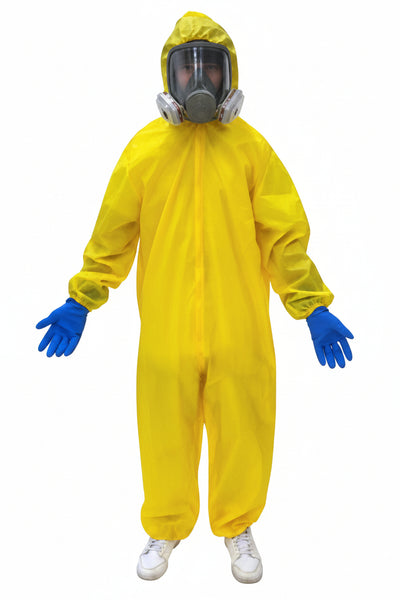 Hazmat Suit Costume with Gas Mask