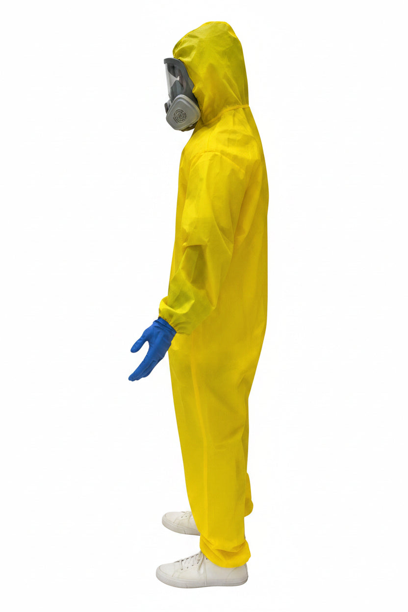 Hazmat Suit Costume with Gas Mask