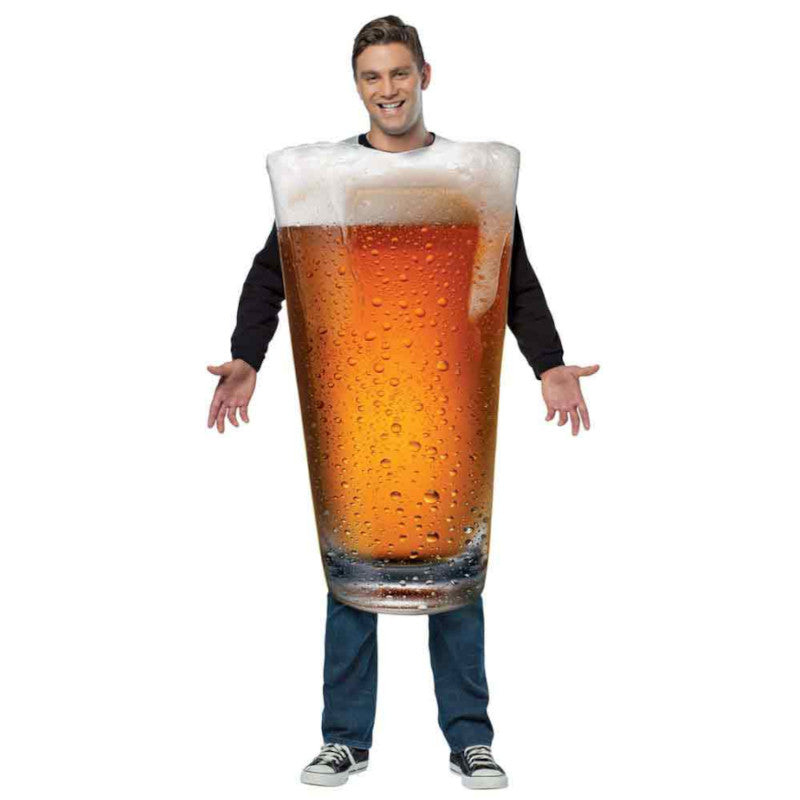 Adults Beer Pint Costume: Funny and realistic pint of beer outfit for adults