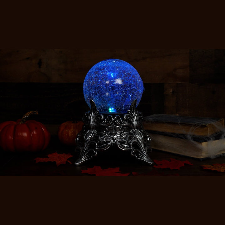  Glowing crystal ball with swirling colors and enchanting patterns for divination
