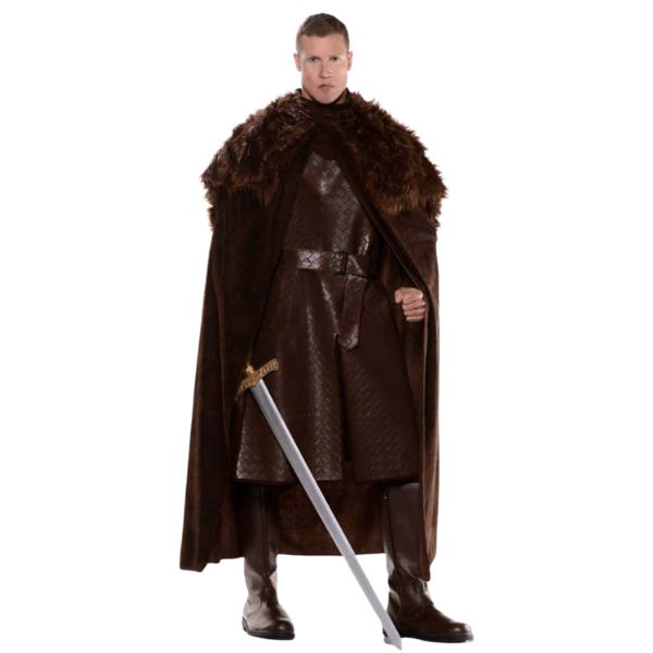 Renaissance Costume Cape, Brown Adult