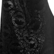 Embossed Costume Cape, Black