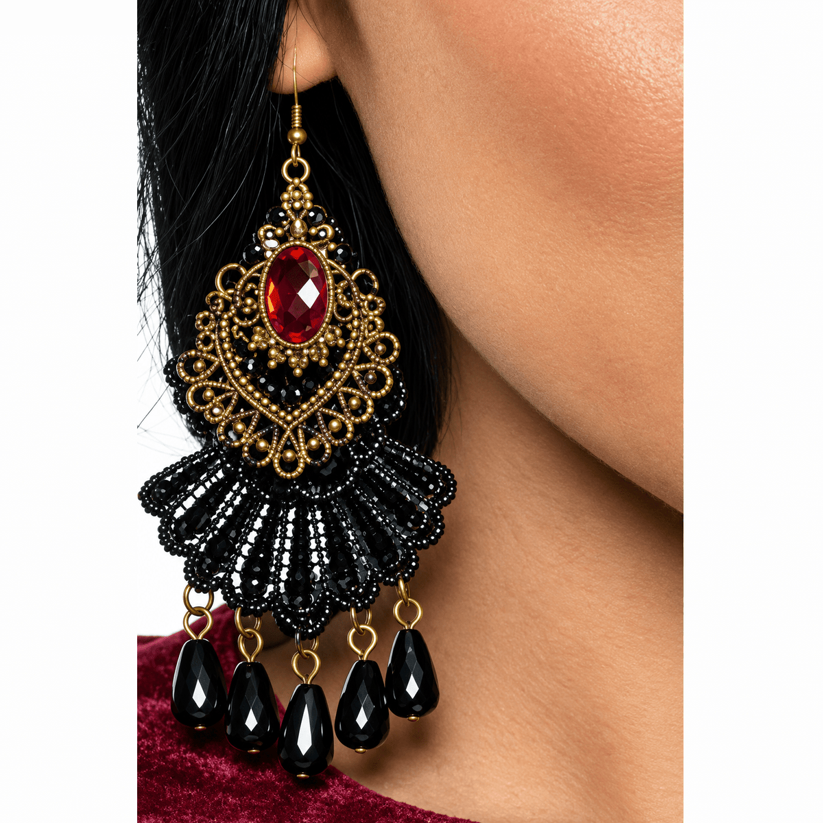 Victorian Costume Earrings
