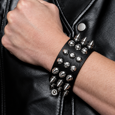 Spiked Punk Bracelet Costume Accessory