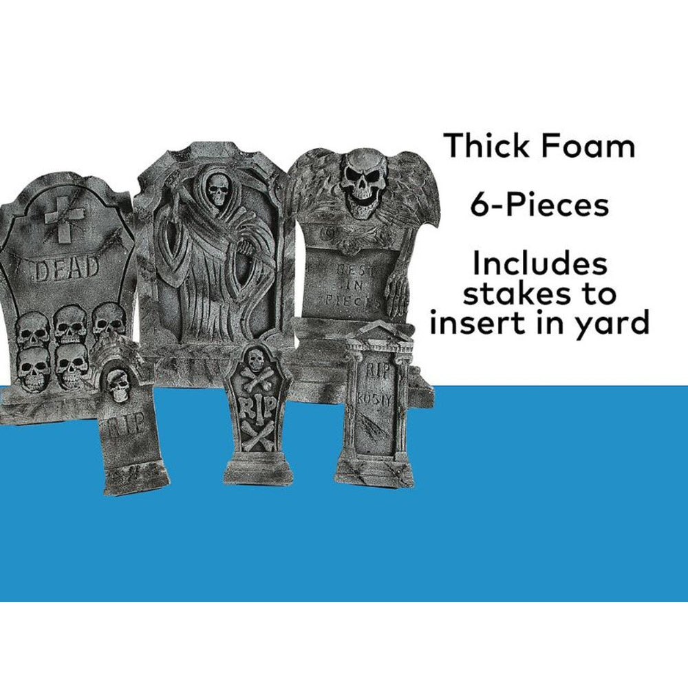 Realistic-looking Halloween Tombstones for Outdoor Yard Decor