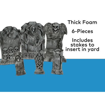Realistic-looking Halloween Tombstones for Outdoor Yard Decor