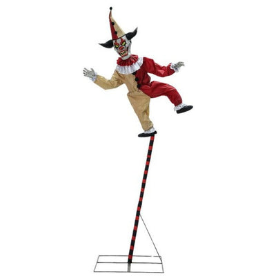 Large 8ft tall clown prop with animated balancing feature