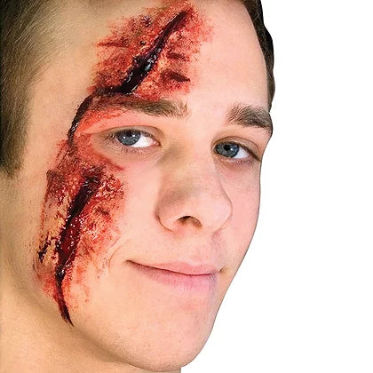 Realistic Slashed Eye Latex Prosthetics for Halloween and Special FX Makeup
