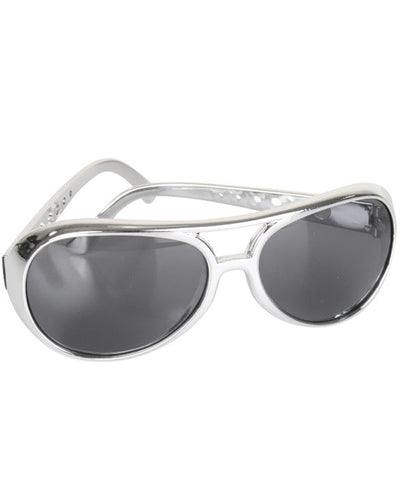 Elvis Rocker Silver Glasses
