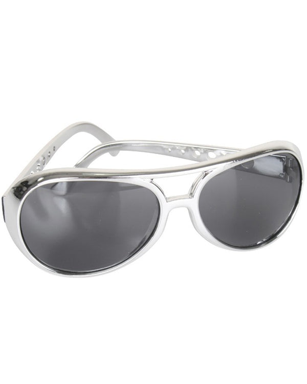 Elvis Rocker Silver Glasses