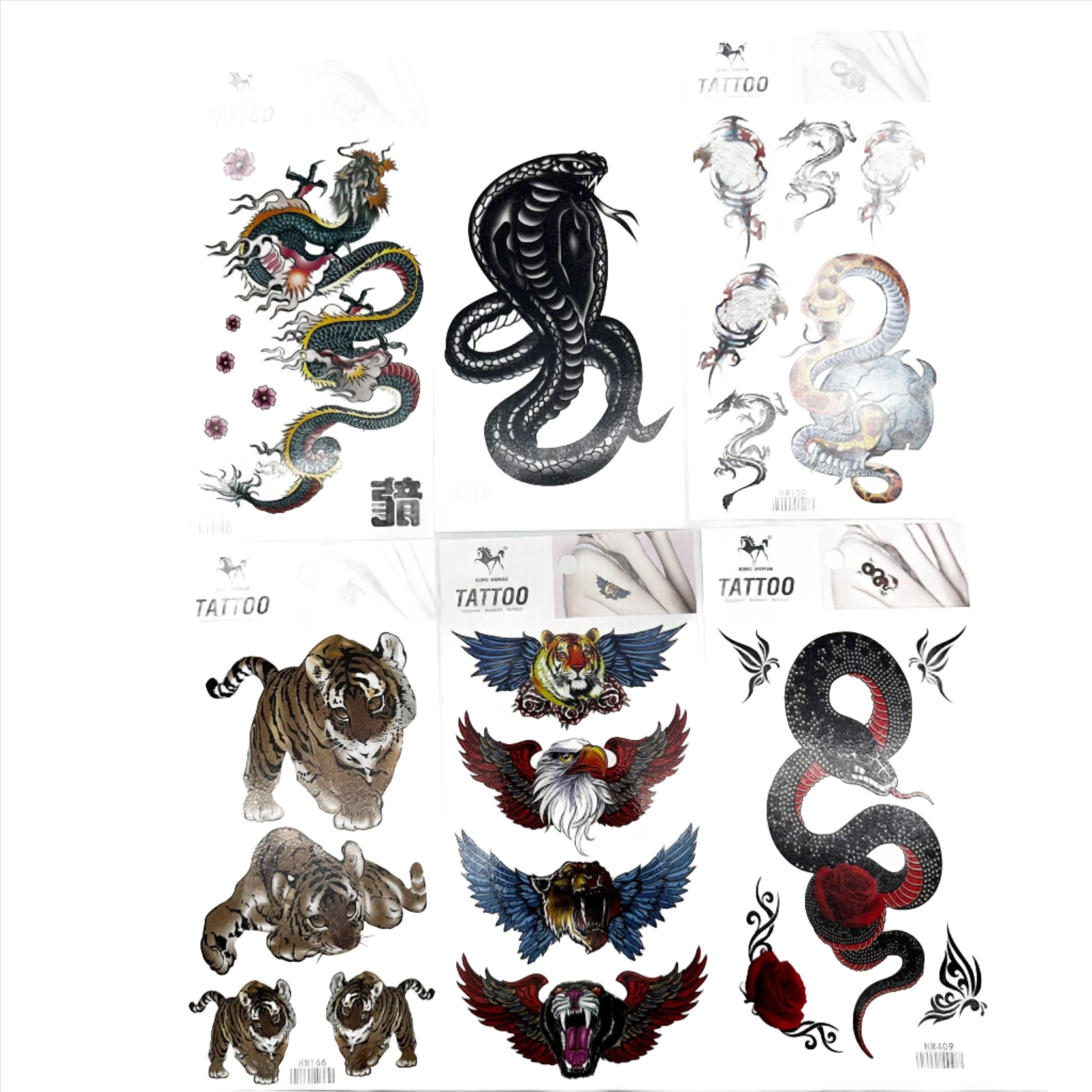 Fangs Tattoo – 20cm temporary tattoo with realistic vampire fangs design