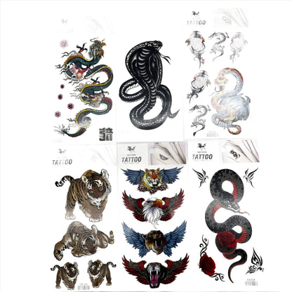 Fangs Tattoo – 20cm temporary tattoo with realistic vampire fangs design