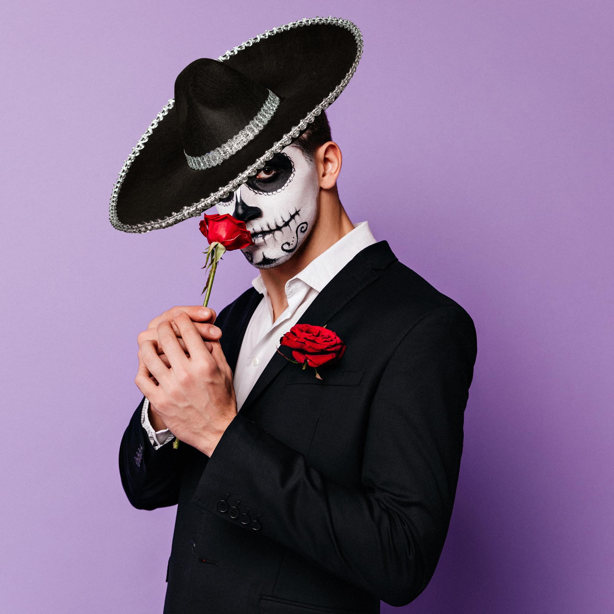 Silver Metallic Trim Sombrero