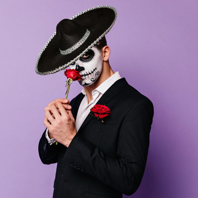 Silver Metallic Trim Sombrero