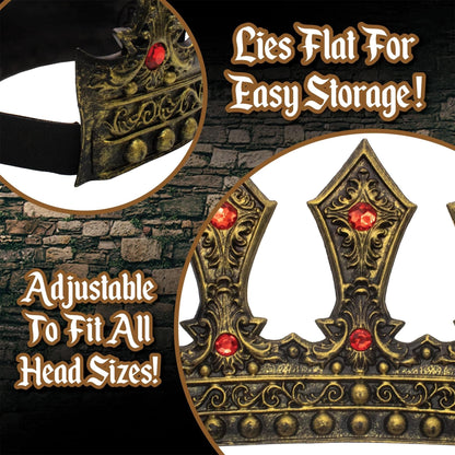 King's Bronze Adjustable Foam Crown, Adult