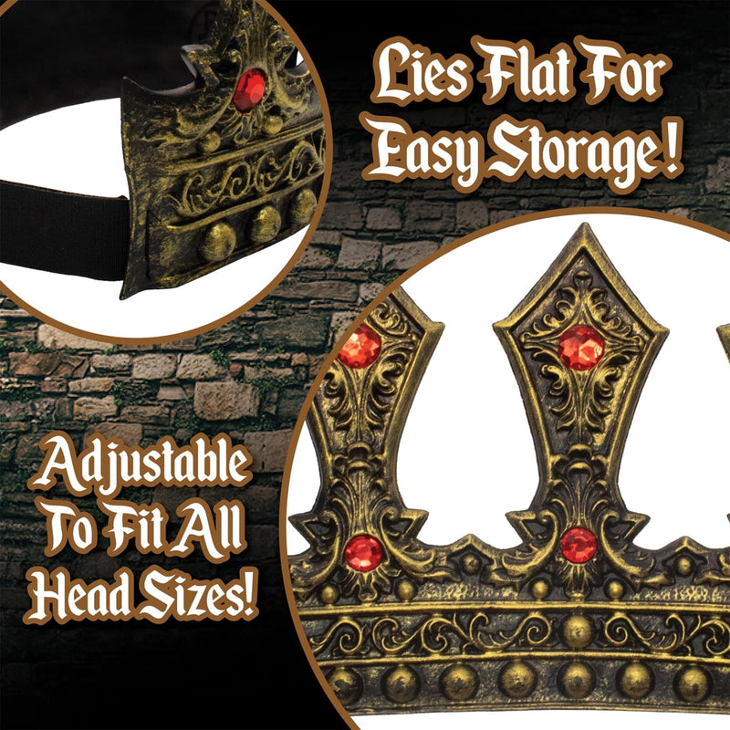 King's Bronze Adjustable Foam Crown, Adult