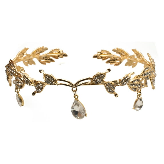 Elegant Gold Leaf Crown