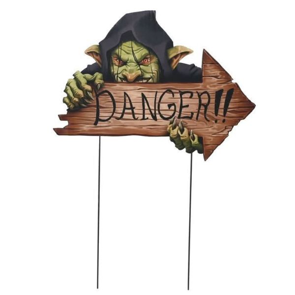 Danger Yard Signs 36.8cm Asst 5pce