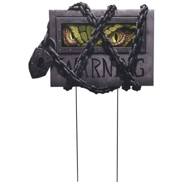 Danger Yard Signs 36.8cm Asst 5pce