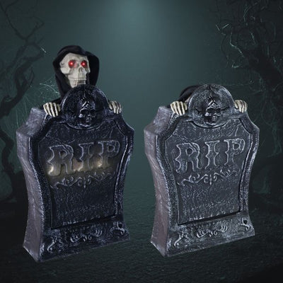 Animated RIP Tombstone with Reaper 53cm