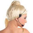 80s Diva Wig with Headset Microphone