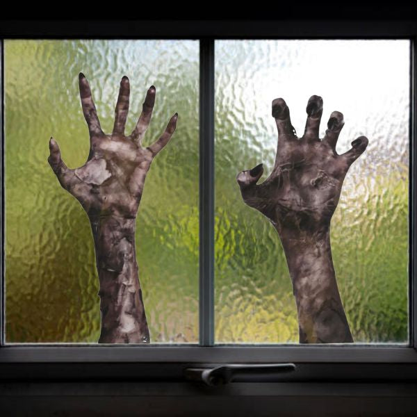 Horror Hand Window Sticker - 2 Piece