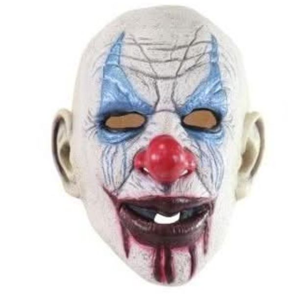 Clown Latex Mask, Blue Eyes