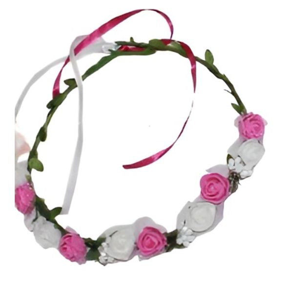 Flower Crown - Pink and White