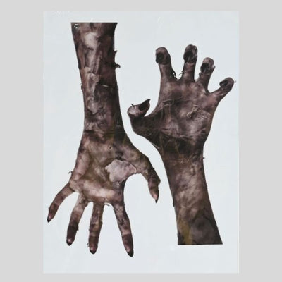 Horror Hand Window Sticker - 2 Piece