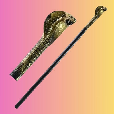 Animal Head Scepter Collapsible 3 Piece 77cm - Cobra
