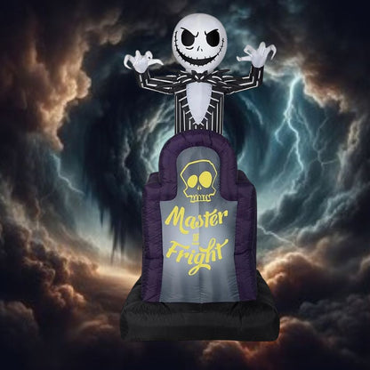6' Airblown Pop Up Jack Skellington Halloween Inflatable outdoor Decoration