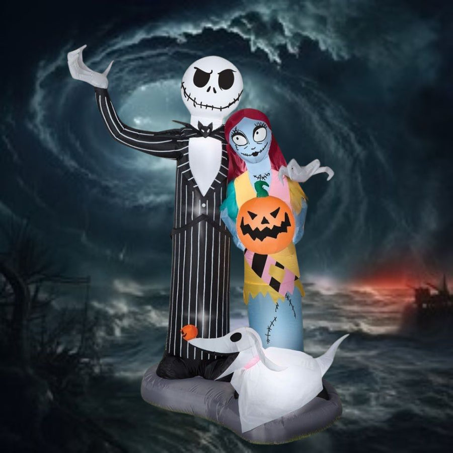 6 foot Airblown Nightmare Before Christmas Scene Large inflatable decor