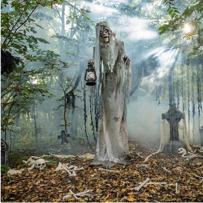 Realistic Wailing Phantom Animated Prop with Sound and Movement for Halloween Decor