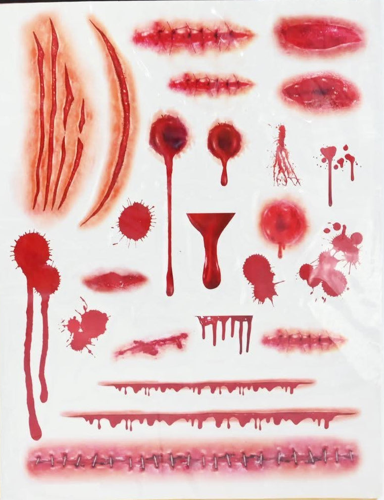 Bloody Wound Tattoos-BS