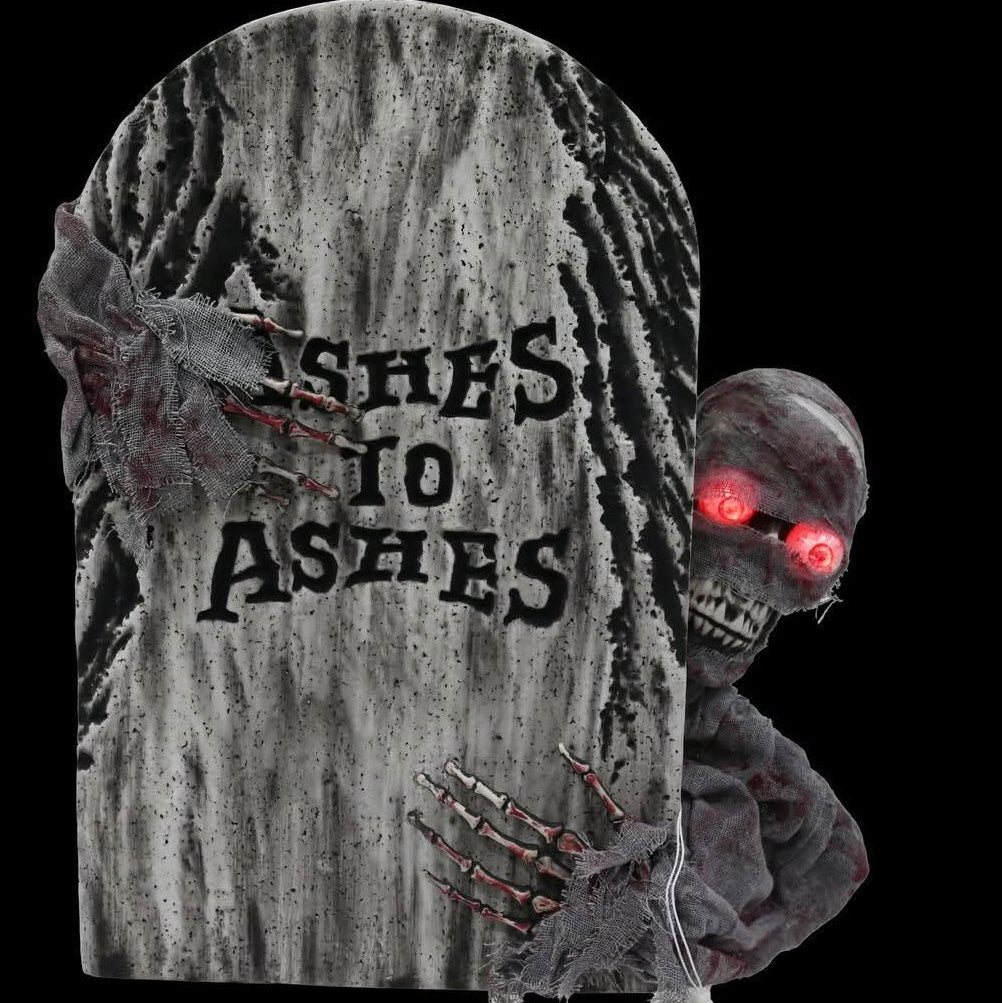 Animated Ghost Tombstone 53cm