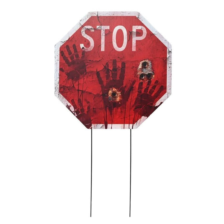 Halloween Spooky Road Signs Yard Sign 5Pce