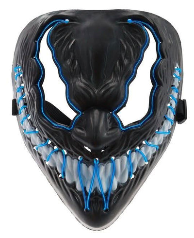 Purge Demon Light Up Mask - Blue