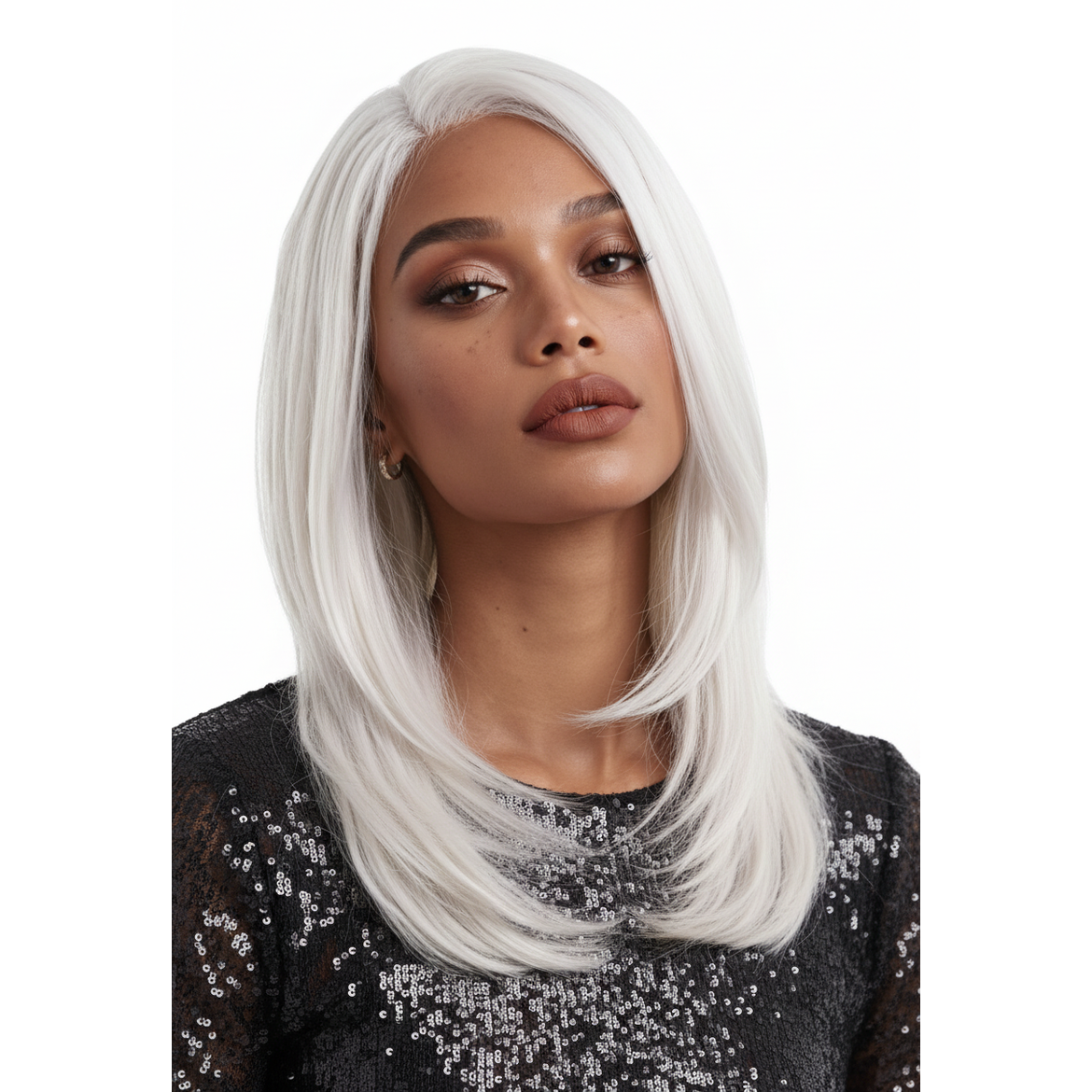 Zendaya Arctic Luxe Long Straight Platinum White Wig | Allaura Fever Dream