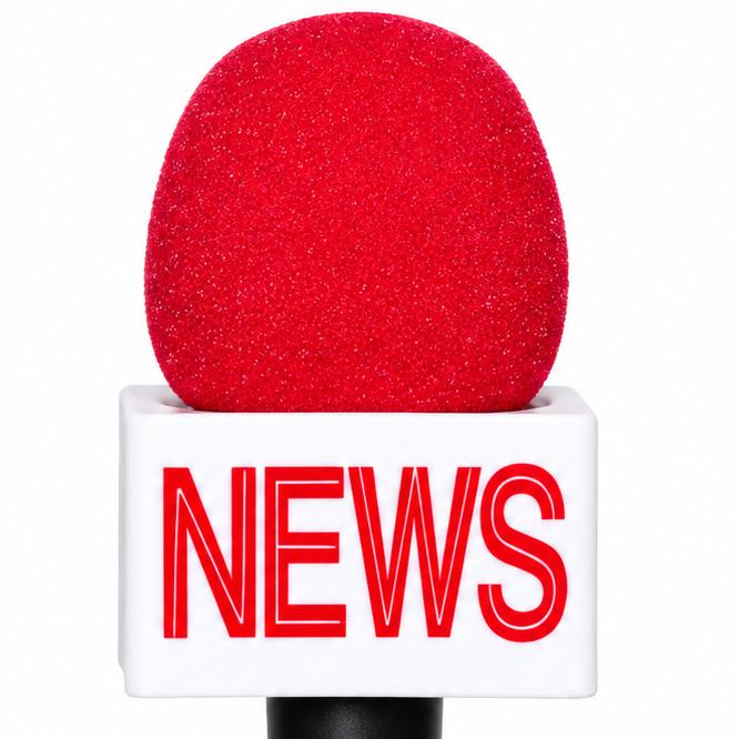 News Microphone Costume Accessory
