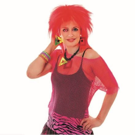 Pink Neon Fishnet Top