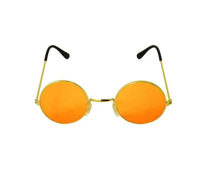Orange Hippie Glass Lens Sunglasses